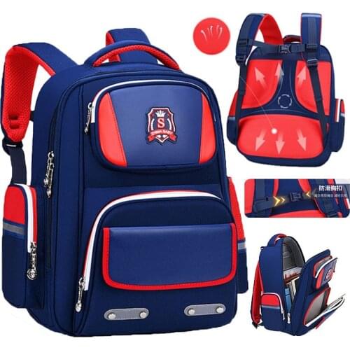 Waterproof Children School Bags for Boys Girls Orthopedic school Backpacks Kids Large Capacity Space Bag Multi-Pocket Schoolbag