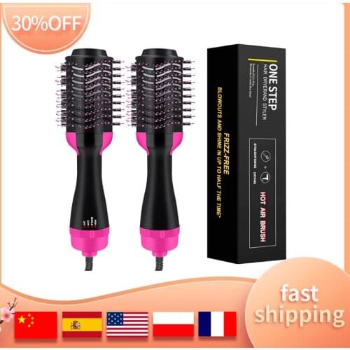 Hair Dryer 1000W 4 IN 1Hair Straightener Hot Air Brush Negative Ion Wet Dry Use Generator Hair Straightener Curler