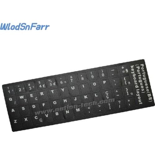 High Quality! 10pc/lot Brazilian keypad label sticker, Eco-environment Plastic Brazilian keyboard stickers for Laptop/computer