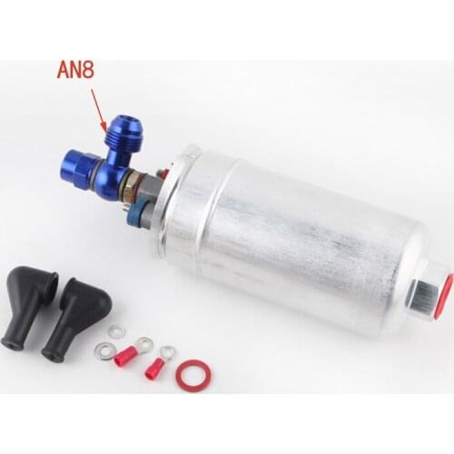 High QUALITY 60mm External dual Fuel Pump 0580254044 AN8 male connect outlet