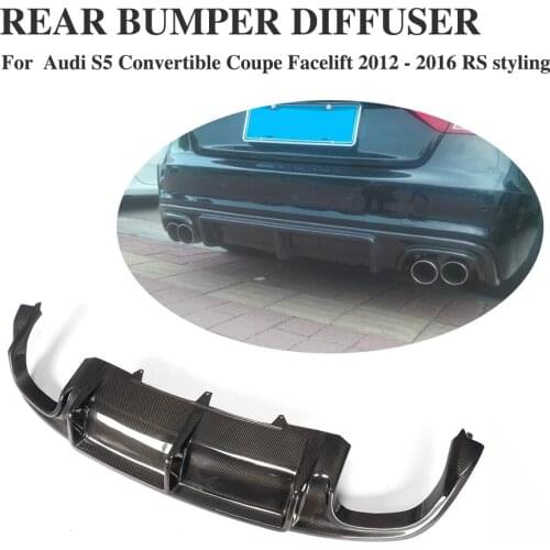 Carbon Fiber Rear Diffuser Facelift for Audi A5 Sline S5 Convertible Coupe 2012-2016 Not fit A5 Standard
