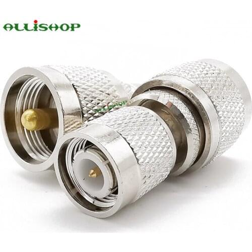 1Pcs UHF Male PL259 PL-259 Male to TNC Male RF Coaxial Adapter TNC Plug to UHF Plug Coax Jack Connector