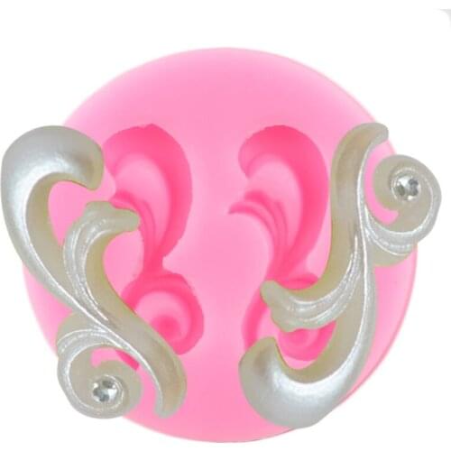 2 Small Foam Silicone Molds DIY Wedding Cake Decorating Tools Cupcake Topper Fondant Molds Resin Clay Chocolate Gumpaste Molds