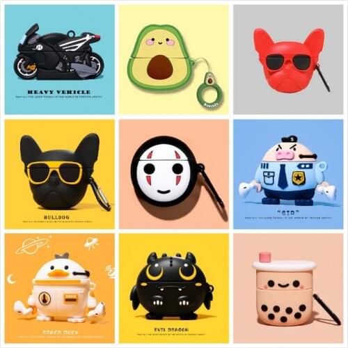 3D Earphone Case for Huawei Freebuds 3 Case Silicone Cute Toast Dog Cartoon Cover for Huawei Freebuds 3 Pro Cases with Keychain