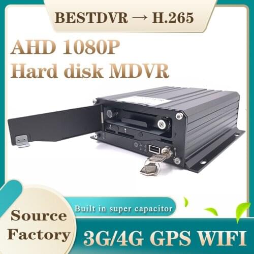 8CH 3G 4G GPS WiFi mdvr spot wholesale built in super capacitor hard disk SD card storage remote monitoring and positioning