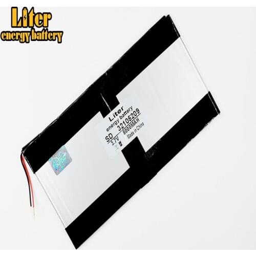 V975m battery V975S four nuclear battery model size: 32105209 8000 mah 3.7V Tablet PC general battery