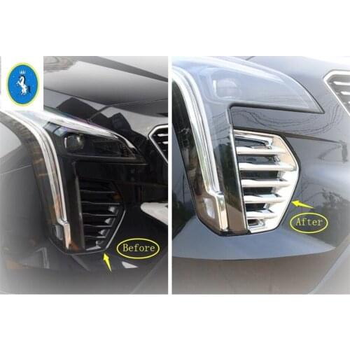 Yimaautotrims Auto Accessory Front Head Fog Lights Lamp Frame Cover Trim 2 Pcs ABS Fit For Cadillac XT4 2019 2020