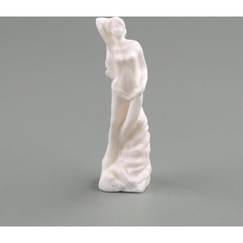 1/12 Dollhouse Miniature Accessories Mini Resin Goddess Statue Simulation Furniture Model Toys for Doll House Decoration