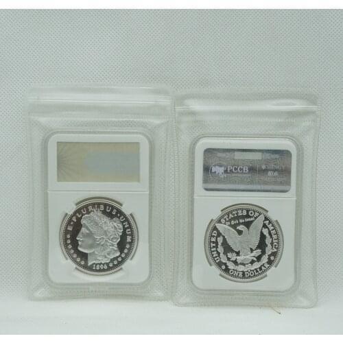 Morgan Dollar American Coin gold Plated Souvenir Gifts Coins NGC style with Capsule case
