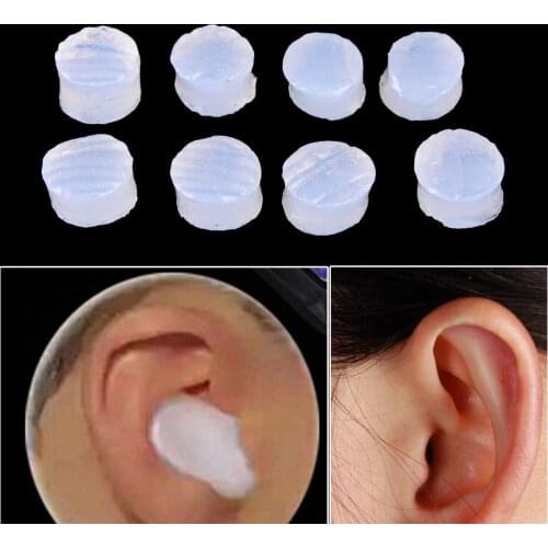 4/6PCS Earplugs Protective Ear Plugs Silicone Soft Waterproof Anti-noise Earbud Protector Swimming Showering Water Sports