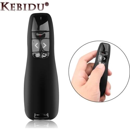 New R400 2.4Ghz USB Wireless Presenter Red Laser Pointer PPT Remote Control for Powerpoint Presentation
