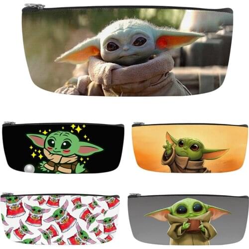 Star Wars Baby Yoda Manroda Series Student Pencil Case 3D Fashion and Convenient Stationery Box School Supplies Birthday Gift