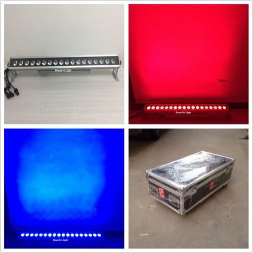 Flycase) 8lot 18x15 bar led rgbwa dmx wall washer led light rgbwa dmx bar outdoor ip65 waterproof washer light