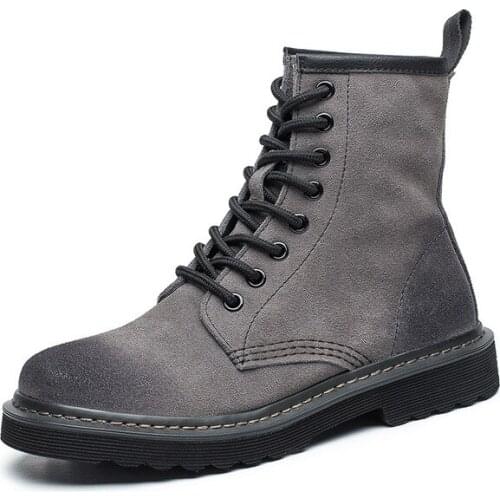 Nice Suede Leather Boots Women Nice Winter Velvet Fur Warm Snow Boots For Women Ankle Boot Shoes Female Platform Martin Boot