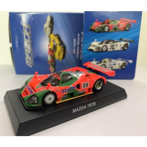 KYOSHO 1/64 Mazda 787B 1991 Le Mans F1 RACING #55 Collect die casting alloy trolley model