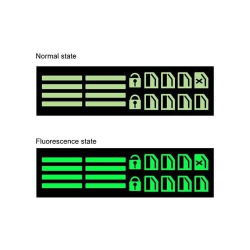 ​Car window sticker lifter modified sticker glass fluorescent lamp car luminous switch car window button car sticker 1pc