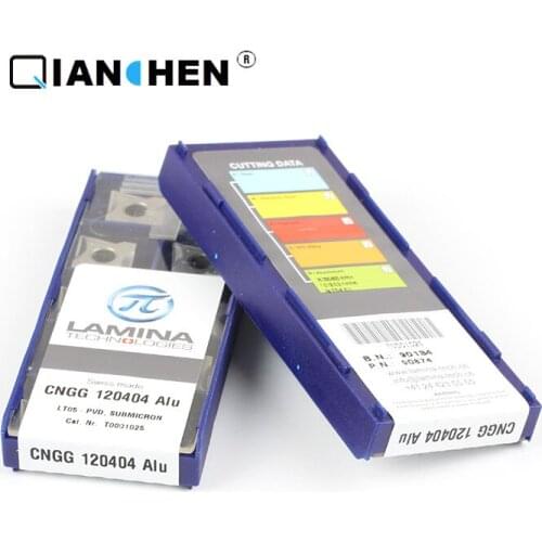 Genuine original high quality high-performance LAMINA CNGG 120404 Alu LT05 (10pcs/lot) tungsten Carbide Cutting tools inserts