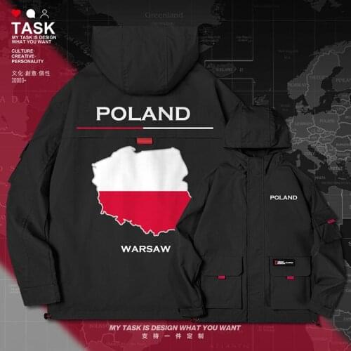 Poland Polish Pole POLSK POL men jacket hooded map nation flag windbreaker jackets printed new chaquetas hombre clothes autumn