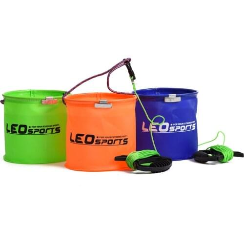 3 Colors Portable Folding EVA Bucket 18 X 18cm Live Fish Water Storage Tools Fly Carp Fishing Accessories Tackle Fishing Box