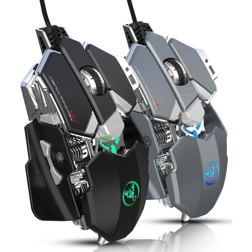 Professional Gaming Mouse 9-key Programmable Wired Mouse 6400 DPI Ergonomic Optical Mouse Fast Remove Mechanical Computer Mouse