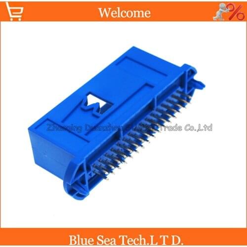 Blue 32 Pin male Instrument plug,Auto Oil to gas modified computer PC connector for Tyco for VW Audi BMW etc