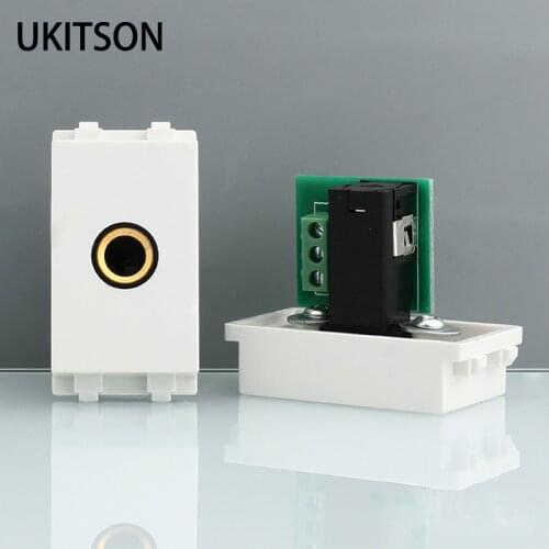 6.35mm Audio Microphone Slot Sound Mic Jacket Socket Free Solder Loudspeaker Plug 23x36mm