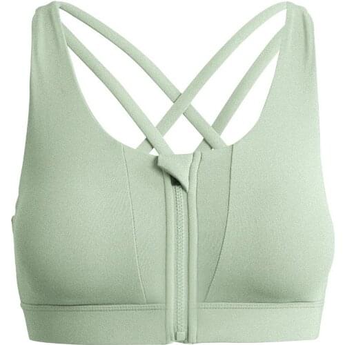 Front Zipper Sports Bra Shockproof Running Fitness Clothing New One-piece Yoga Sport Breathable Quick-drying Sujetador Deportivo