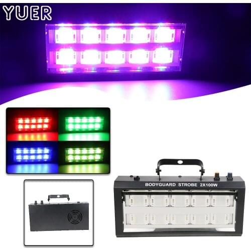10x20W RGBW 4IN1 Dyeing Strobe Effect Light Music Control DJ Disco Indoor Outdoor Stage Dance Floor Party Bar Club Light Show