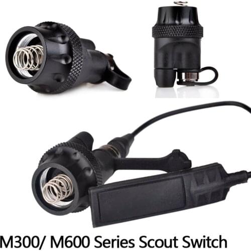 Element Airsoft Tactical Flashlight Endcap Remote Switch For Surefir M300/ M600 Series Hunting Light Gun Weapon Light NE04054-BK