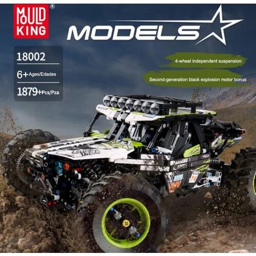 Mould King High-Tech Rc Off Road Buggy Climbing Car Building Blocks 2.4g Radio Remote Control Vehicle Bricks Toys Truck For Kids