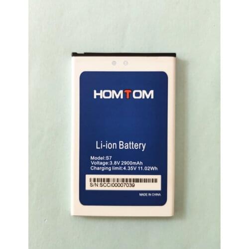 100% New 2900mAh S7 Battery For Homtom S7 Smart Phone In Stock Latest Production High Quality Battery+Tracking Number