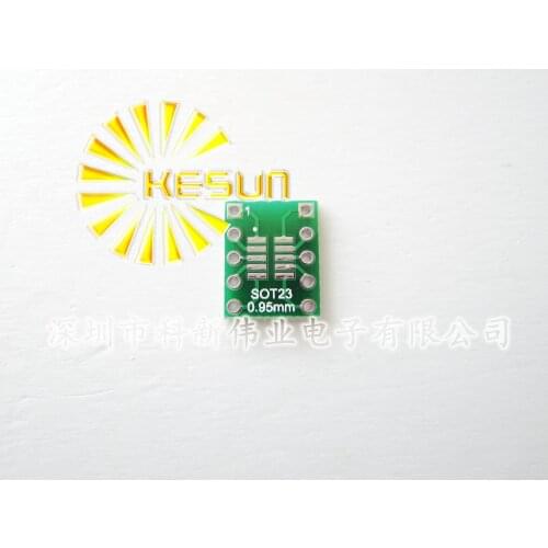 100PCS X SOT23 / SOP10 MSOP10 UMAX10 turn DIP10 0.5MM 0.95MM Pitch IC adapter Socket / Adapter plate / PCB PB-FREE