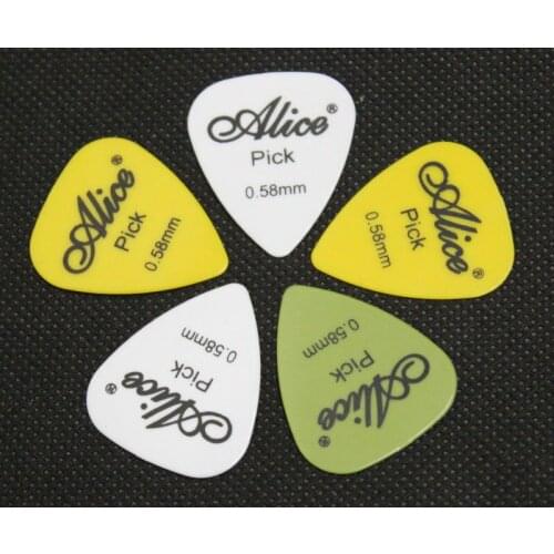 1000pcs Factory Direct Alice Folk Acoustic Electric Guitar Picks Plectrums 0.58mm wholesale drop shipping