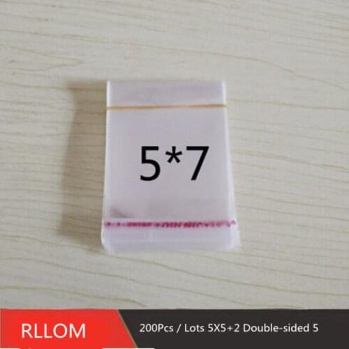 200Pcs / Lot Transparent Biscuit Packaging Plastic Candy Wedding Bag BOPP / Poly Bags Packaging Gift Bag