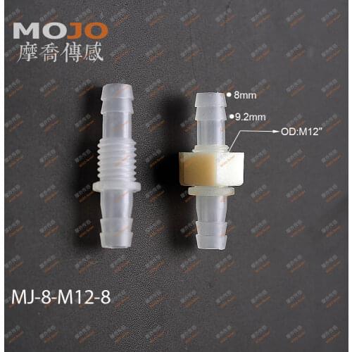 2020 MJ-8-M12-8 barbed 8mm to M12 and 8mm nipple connector(10pcs/lots)