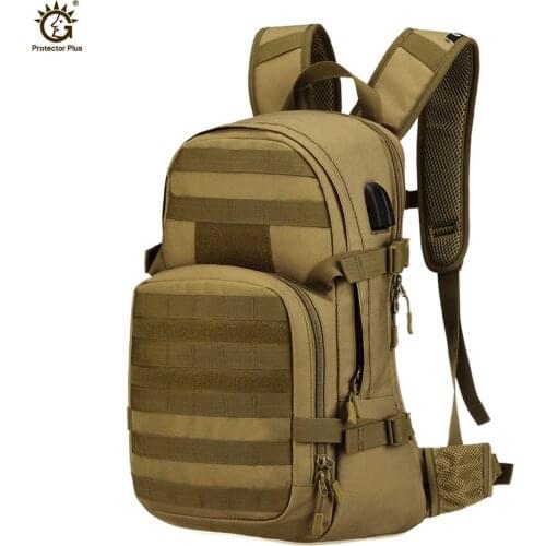 25L USB Charging Backpack Waterproof Military Backpack Molle Army Bag Men Backpacks Rucksack for Hike Travel Backpacks
