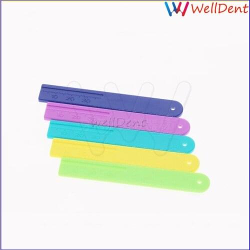 5pcs Dental Gutta Percha Point Ruler Endodontic Span Measure Dental Scale Dental Instrument Dentist Dental Tools Dental Lab