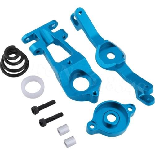 Aluminum Steering Servo Saver Set Pivot bar Arm (Upper/Lower) Spring For Traxxas 1/10 E-Revo 3.3 Upgrade Hop-Up 5344