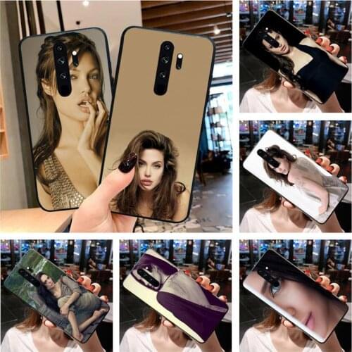 Angelina Jolie Phone Case for Redmi 9A 8A 7 6 6A Note 9 8 8T Pro Max Redmi 9 K20 K30 Pro