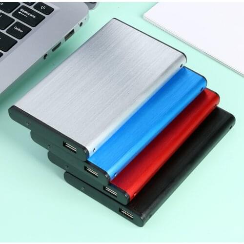 Portable 480Mbps USB 2.0 Mobile Hard Drive Disk Case Aluminum Alloy 10TB 2.5 inchSATA HDD SSD External Enclosure Box