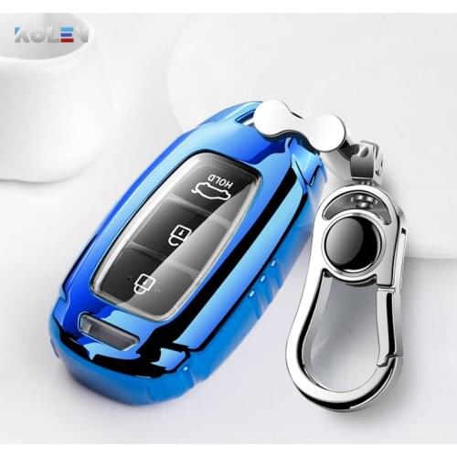 TPU Car Remote Key Cover Case For Hyundai Santa I30 IX35 Encino KONA Solaris Azera Grandeur Elantra Accent Santa Fe TM Palisade