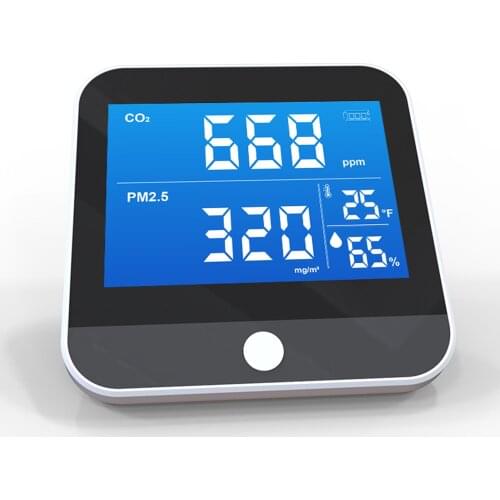 DM306D Air Quality Analyzer Digital CO2 PM2.5 Temperature Humidity Detector Monitor Infrared NDIR Detector Desktop