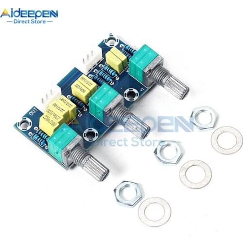 XH-M802 2 Channel Passive Board Amplifier Preamp Power Module Low High Sound Adjustment DIY Electronic PCB Board