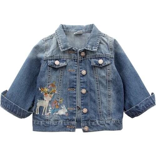 Girls' denim jeans jacket childrens top