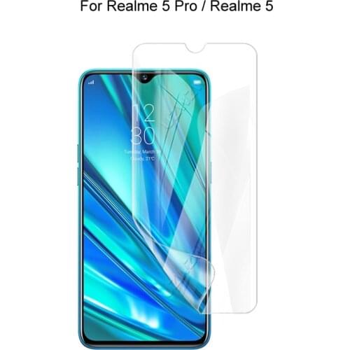 For Realme 5 Pro / Realme 5 Screen Protector HD Hydrogel Film Soft 3D Full Cover