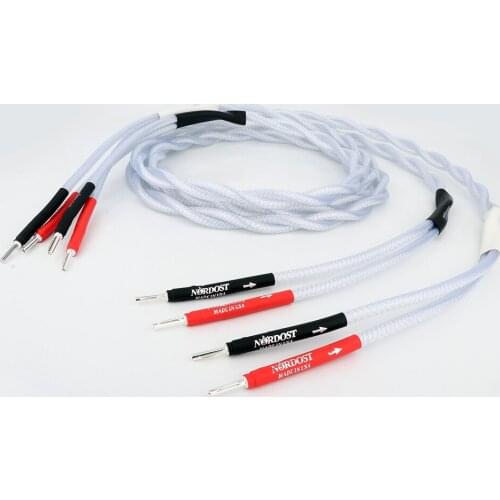 Yter nordost HI-End 7N Silver Plated HIFI Speaker Cable Audiophile loudspeaker Cable Audiograde Cable For speaker audio line