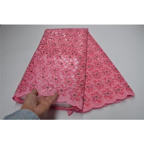 Best Selling French Lace Fabric Double Organza Lace Fabric High Quality With Sequins African Lace Fabric For Wedding OLP-204