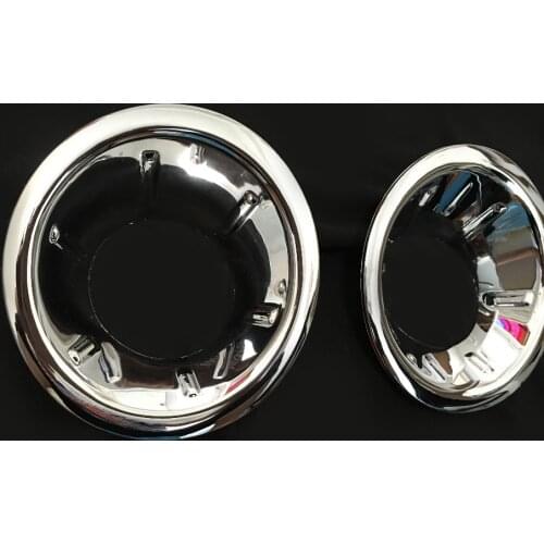Chrome accessories for nissan navara brute chrome fog light cover for nissan frontier navara d40 2006-2012 2013 car styling part