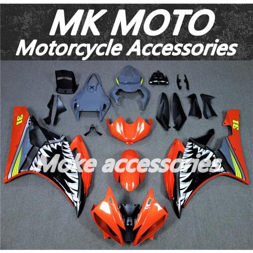 Motorcycle Fairings Kit Fit For Yamaha R6 2006-2007 Bodywork Set Abs Orange red concrete grey Shark