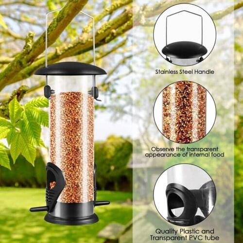 Bird Feeder Panorama Bird Feeder Feed Column Bird Bath Wild Birds Feed Silo Wild Birds for Wild Birds Balcony Garden